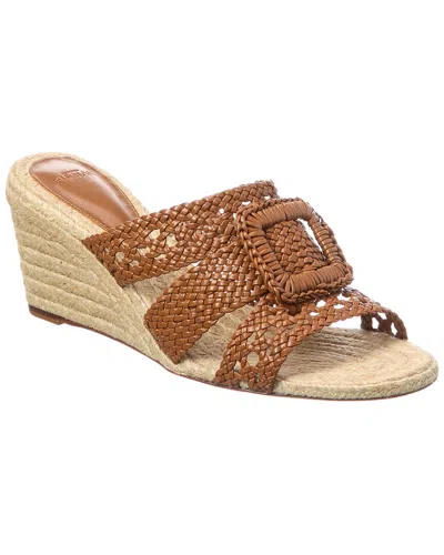 Alexandre Birman Lana Leather Demi Wedge Sandal