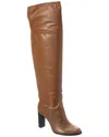 Alexandre Birman Lauren 90 Leather Over-the-knee Boot In Brown
