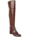 Alexandre Birman Lauren Leather Over-the-knee Boot In Brown