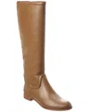 Alexandre Birman Lauren Leather To-the-knee Boot In Brown