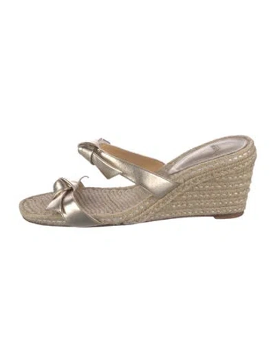 Pre-owned Alexandre Birman Leather Animal Print Espadrilles