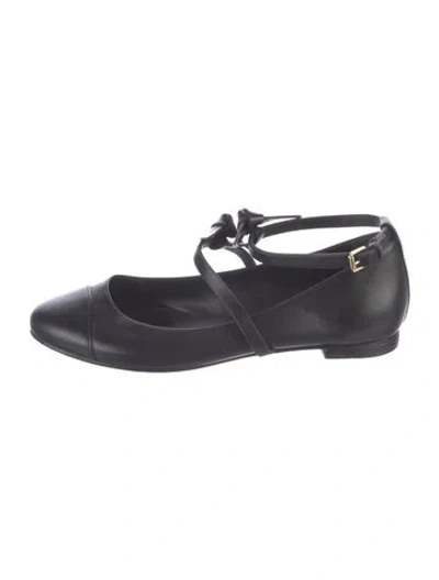 Pre-owned Alexandre Birman Leather Ballet Flats In Black