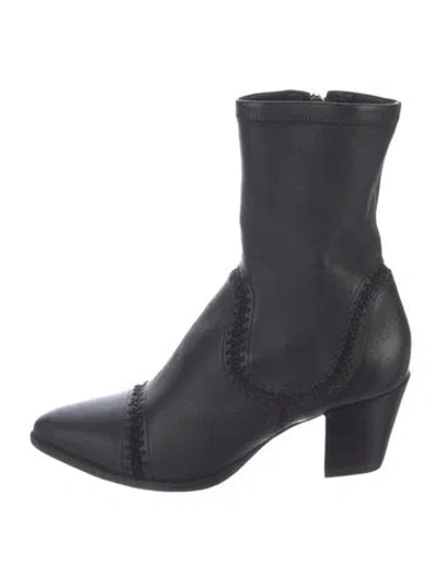 Pre-owned Alexandre Birman Leather Boots In Black