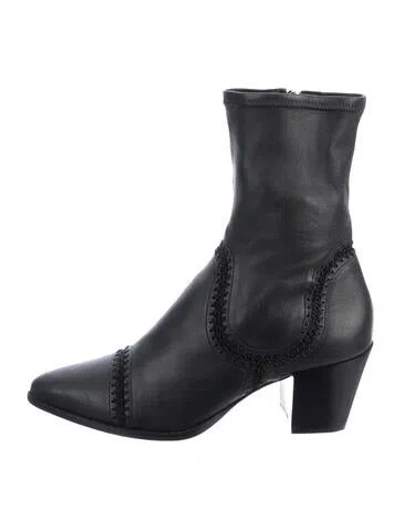 Pre-owned Alexandre Birman Leather Boots In Black