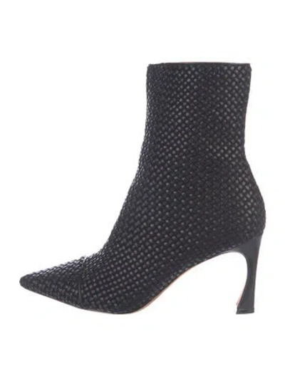 Pre-owned Alexandre Birman Leather Boots In Black/blue
