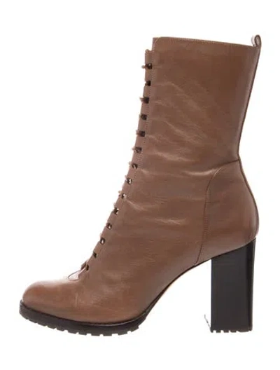 Pre-owned Alexandre Birman Leather Boots In Brown