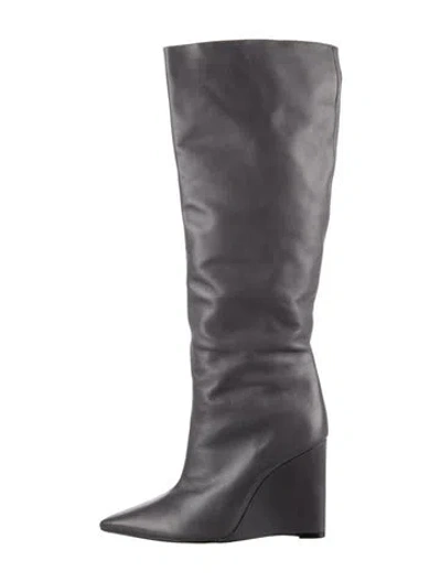 Pre-owned Alexandre Birman Leather Boots In Grey