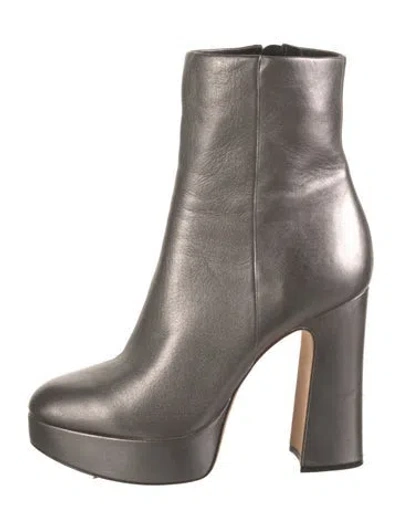 Pre-owned Alexandre Birman Leather Boots In Grey