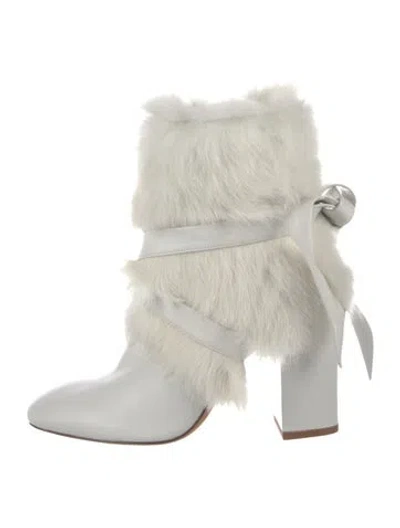 Pre-owned Alexandre Birman Leather Boots In White