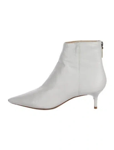 Pre-owned Alexandre Birman Leather Boots In White