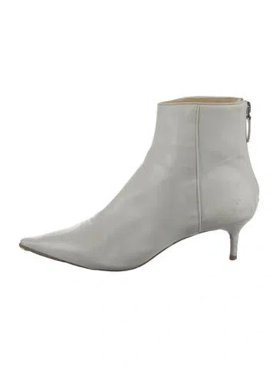Pre-owned Alexandre Birman Leather Boots In White