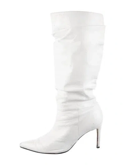 Pre-owned Alexandre Birman Leather Boots In White