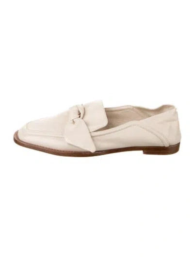 Pre-owned Alexandre Birman Leather Bow Accents Loafers In Pink