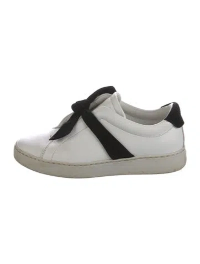 Pre-owned Alexandre Birman Leather Bow Accents Sneakers In Multi