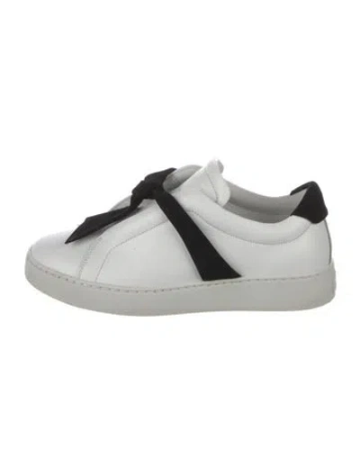 Pre-owned Alexandre Birman Leather Bow Accents Sneakers In Multi