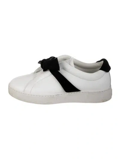 Pre-owned Alexandre Birman Leather Bow Accents Sneakers In Multi