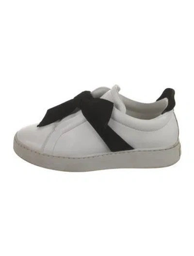 Pre-owned Alexandre Birman Leather Bow Accents Sneakers In Multi