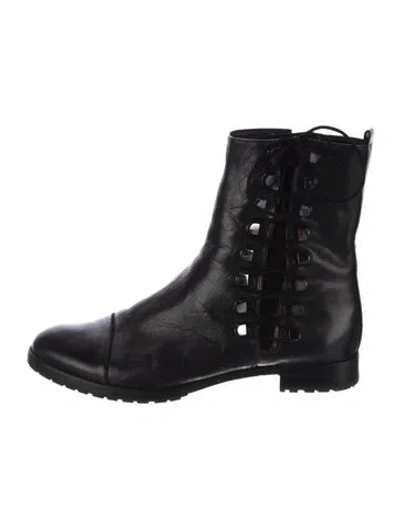 Pre-owned Alexandre Birman Leather Chelsea Boots In Black