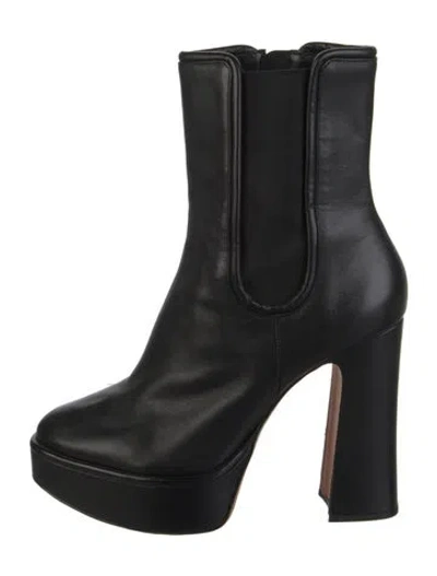 Pre-owned Alexandre Birman Leather Chelsea Boots In Black