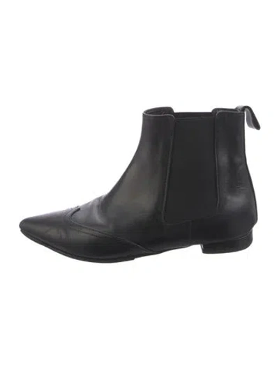 Pre-owned Alexandre Birman Leather Chelsea Boots In Black