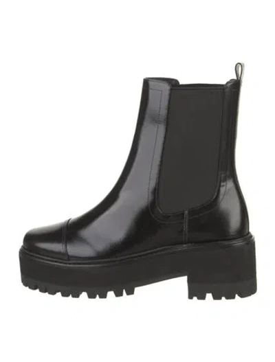 Pre-owned Alexandre Birman Leather Chelsea Boots In Black