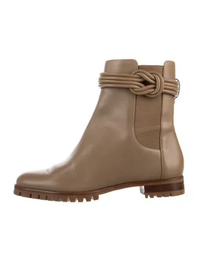 Pre-owned Alexandre Birman Leather Chelsea Boots In Neutral