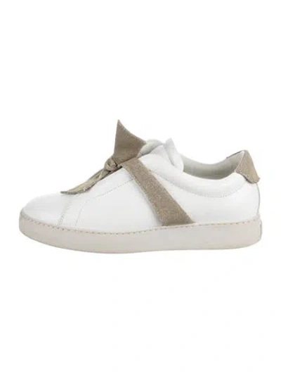 Pre-owned Alexandre Birman Leather Colorblock Pattern Sneakers In Multi