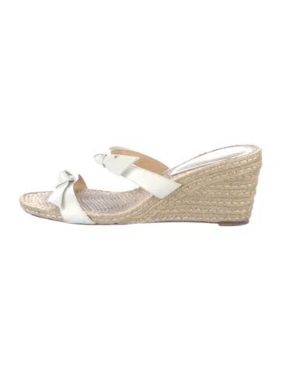 Pre-owned Alexandre Birman Leather Espadrilles In White