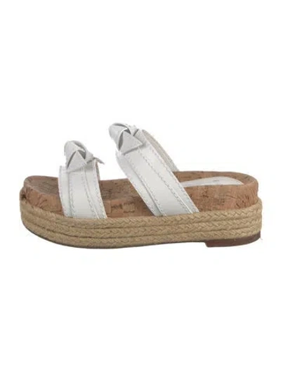 Pre-owned Alexandre Birman Leather Espadrilles In White