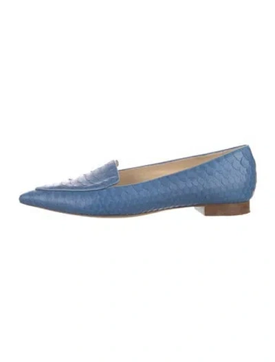 Pre-owned Alexandre Birman Leather Flats In Blue