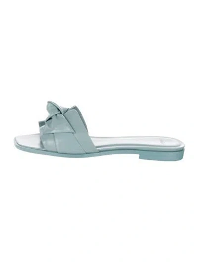 Pre-owned Alexandre Birman Leather Flats In Blue