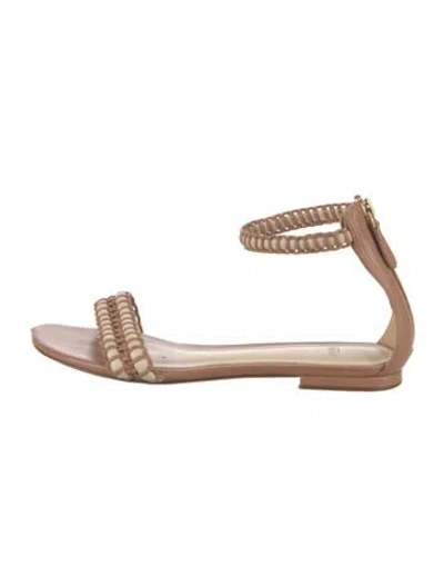 Pre-owned Alexandre Birman Leather Flats In Pink