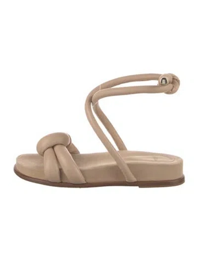 Pre-owned Alexandre Birman Leather Gladiator Sandals In Neutral