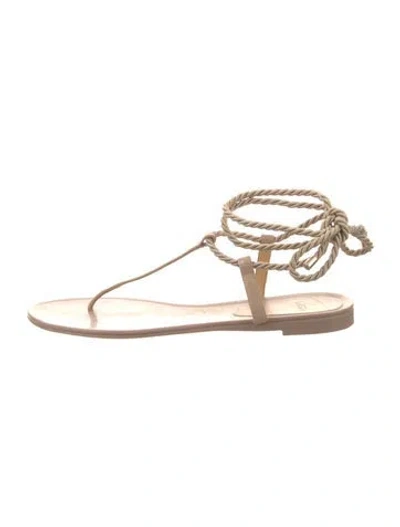 Pre-owned Alexandre Birman Leather Gladiator Sandals In Neutral