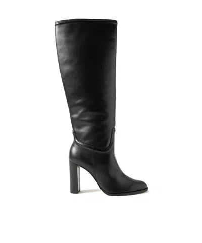 Alexandre Birman Leather Knee-high Boots In Black