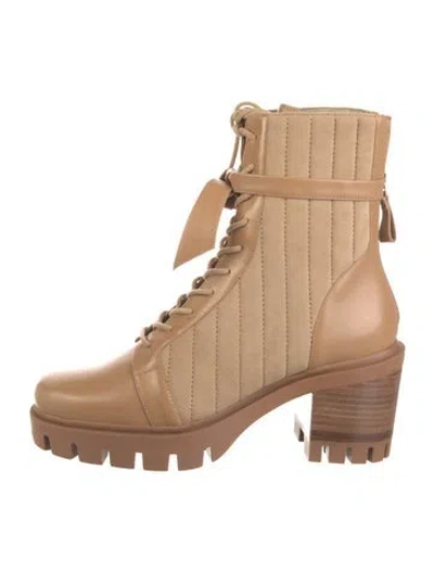 Pre-owned Alexandre Birman Leather Lace-up Boots In Brown