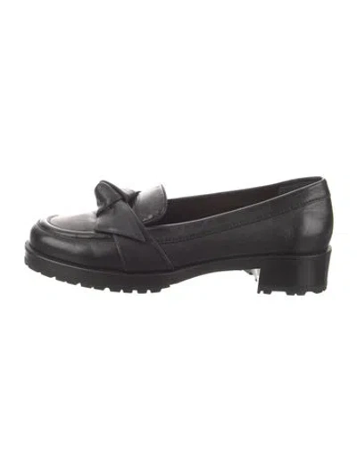 Pre-owned Alexandre Birman Leather Loafers In Black