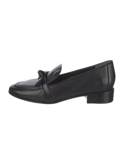 Pre-owned Alexandre Birman Leather Loafers In Black