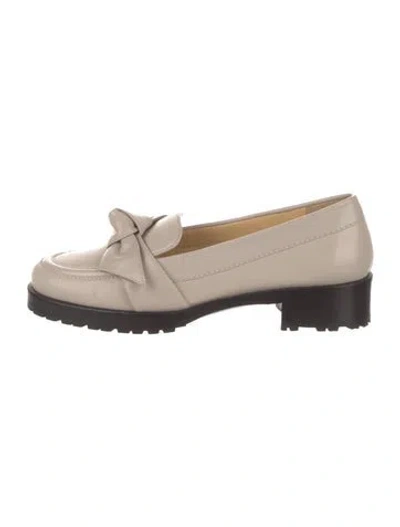Pre-owned Alexandre Birman Leather Loafers In Black/neutrals