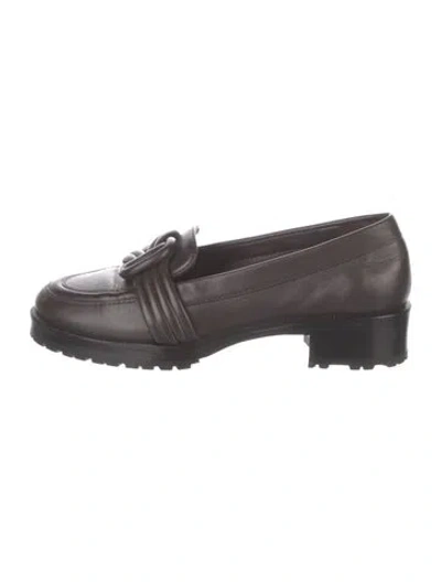Pre-owned Alexandre Birman Leather Loafers In Brown