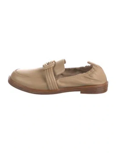 Pre-owned Alexandre Birman Leather Loafers In Neutral