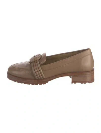 Pre-owned Alexandre Birman Leather Loafers In Neutrals