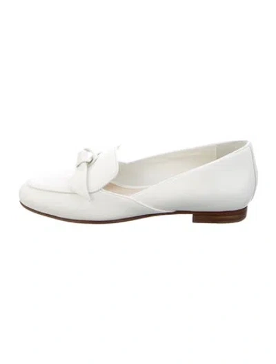 Pre-owned Alexandre Birman Leather Loafers W/ Tags In White