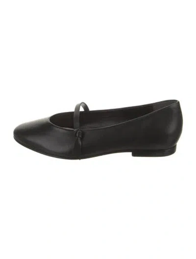 Pre-owned Alexandre Birman Leather Mary Jane Flats In Black