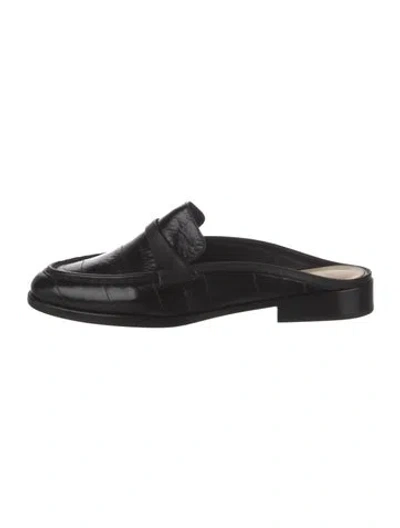 Pre-owned Alexandre Birman Leather Mules In Black