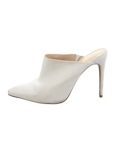 Pre-owned Alexandre Birman Leather Mules In Neutral
