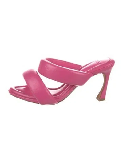Pre-owned Alexandre Birman Leather Mules In Pink