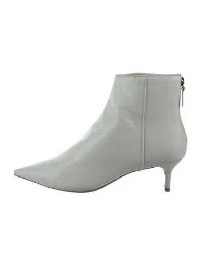 Pre-owned Alexandre Birman Leather Mules In White