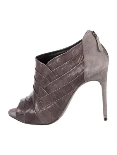 Pre-owned Alexandre Birman Leather Patterned Pumps In Brown