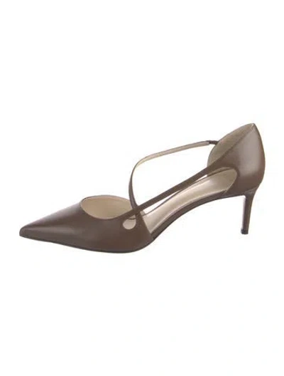 Pre-owned Alexandre Birman Leather Pumps In Brown